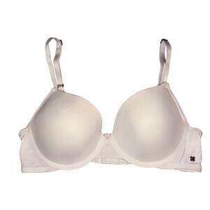 Lucky Brand Womens White T Shirt Bra Underwire Lightly Lined 34C